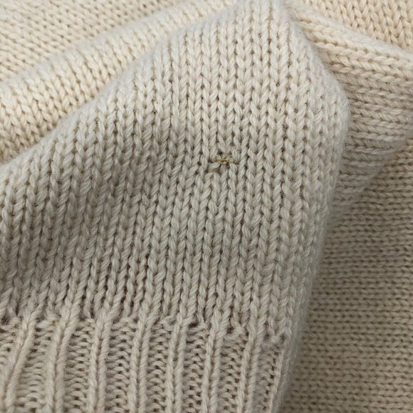 Calf of Man Wool Oversized Fisherman Sweater - Picture 9 of 10